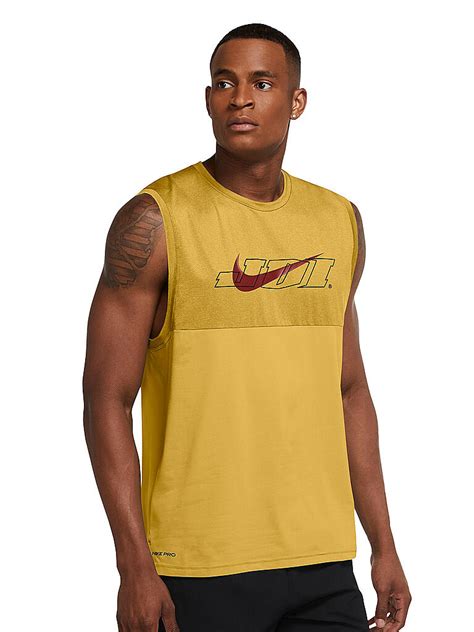 nike tank top herren gelb|nike dri fit herren tanktop.